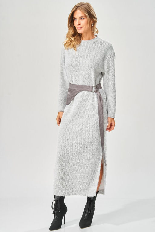 Платье LAIKONY 573 серый зигзаг фото 9