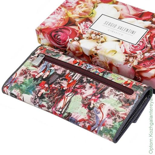 Большой женский кожаный кошелек Sergio Valentini СВ 8138-013  фото 5
