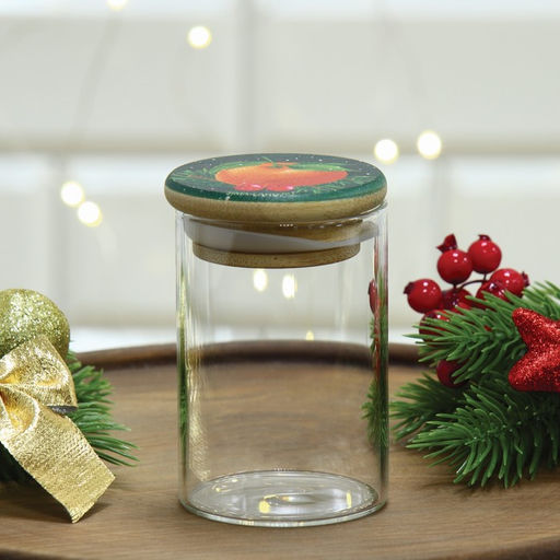 Банка для хранения новогодняя Аромат праздника, стекло, 100 мл - Дорого внимание фото 3