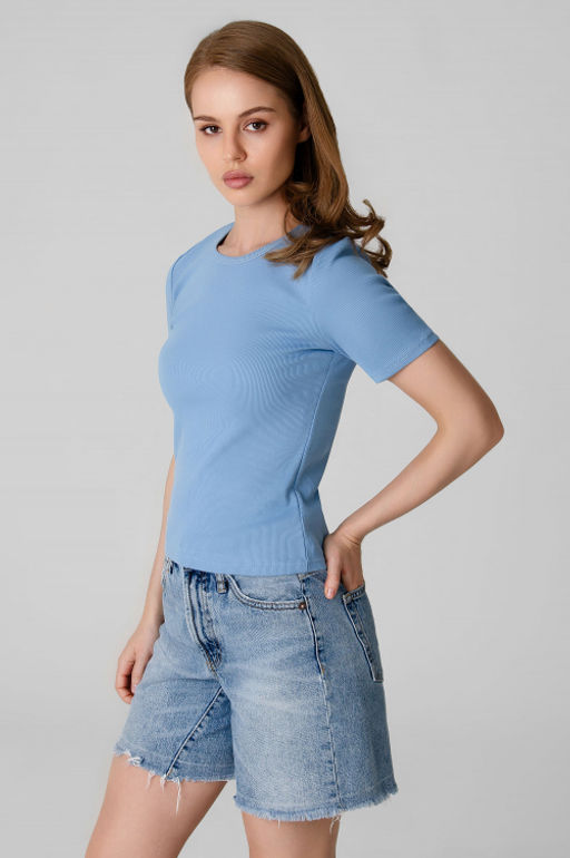 Арт.3203/4 Футболка женская 42-48 (4 шт) Цвет:Голубой - Калинка фото 5