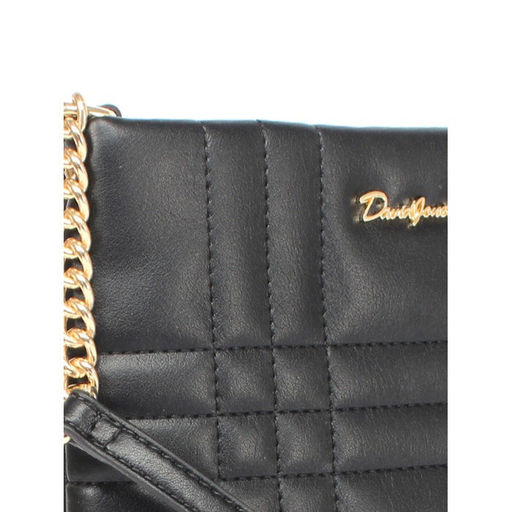 Сумка женская искусственная кожа DJ-7014-1-BLACK, 1отд, плечевой ремень, черный SALE 257791 - Adelia фото 4