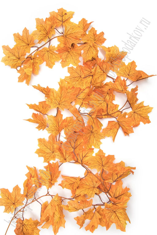 Лиана кленовая 1,8 м (36 веточек) SF-2923, оранжевый №2 - Больше подарков фото 3