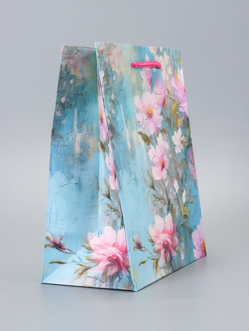 Цена за 2 шт. Пакет подарочный ламинированный Цветочная эстетика 18?22.3?10 см