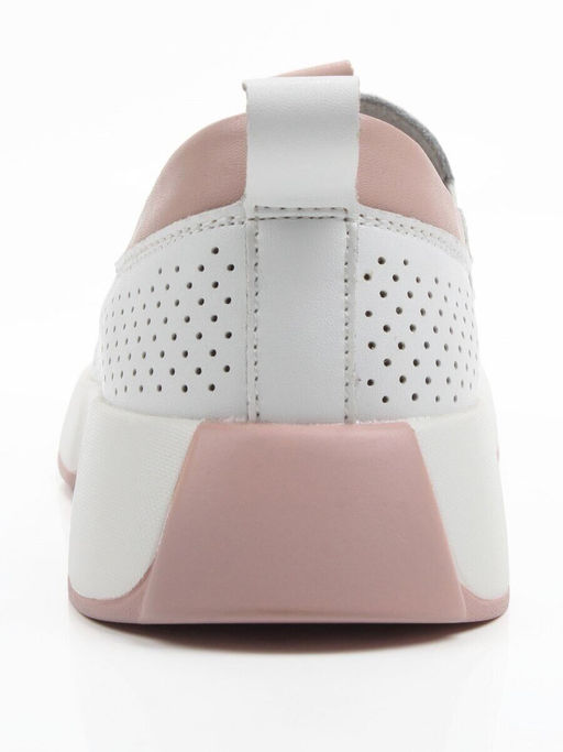 06-YG108-2 WHITE/PINK Туфли летние женские (натуральная кожа)