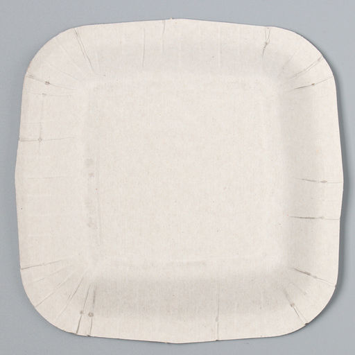 Цена за 10 шт. Тарелка бумажная квадратная Happy Birthday, белая, 16,5х16,5 см - Страна карнавалия фото 3