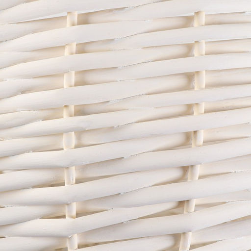 Корзина плетёная, 40×18/44 см, белый, ива