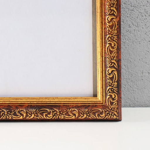 Фоторамка пластик "Винтаж" 50х70 см, карельская береза (пластик)