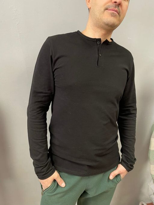 100% ХЛОПОК ПИКЕ Лонгслив мужской