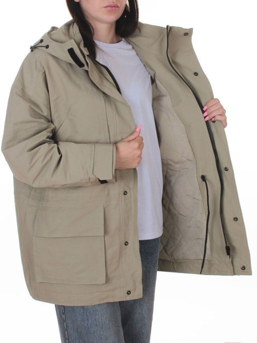 3106 GRAY Куртка демисезонная женская (100 гр. холлофайбер) - Fashion фото 7