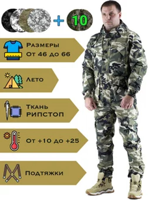 Летний костюм Forest trail Nappa для активного отдыха (горка) - Rax фото 16