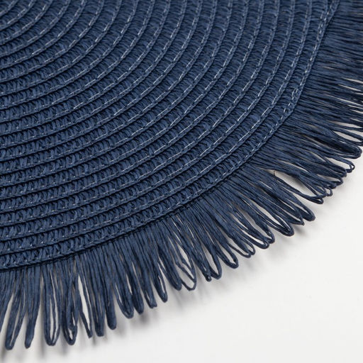 Набор салфеток 2 шт.Доляна Бохо,цв.синий, d 38 см  фото 3