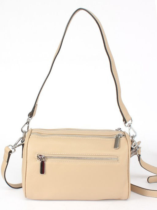 Сумка женская натуральная кожа GU 163-22-09, 2отд, плечевой ремень, бежевый SALE 255023 - Adelia фото 2