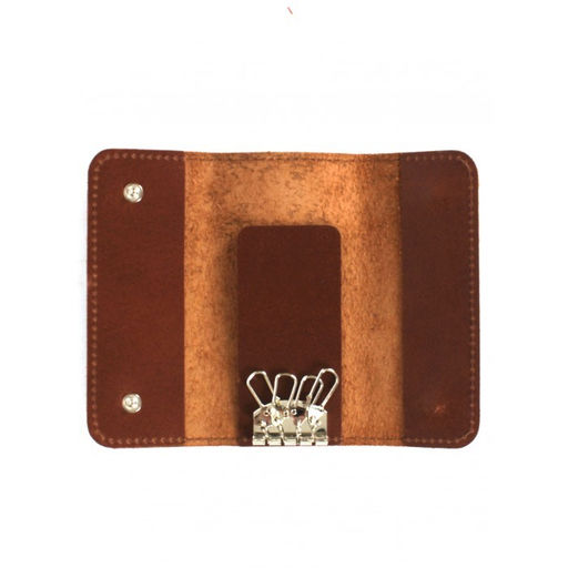 Футляр для ключей Croco-кл-510 (на 4 ключей) натуральная кожа коричневый пулл-ап матовый (219) 264524  фото 3