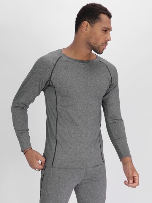 Комплект мужского термобелья без начеса серого цвета 2213Sr - FUYOUKAI фото 7