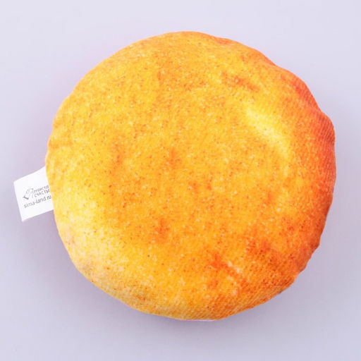 Игрушка для собак с пищалкой Пончик из текстиля, 11,5 х 11,5 см - Пушистое счастье фото 3