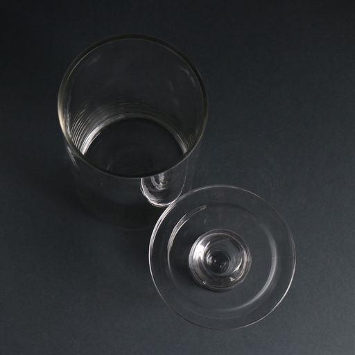 Стеклянный подсвечник на 1 свечу «Цилиндр широкий», прозрачный, d=2 см и d=8 см; 11×11×20 см