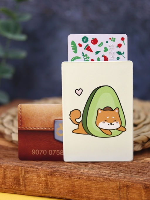 Держатель для карт Аниме Shiba inu avocado (6,5 х 9,5 см)