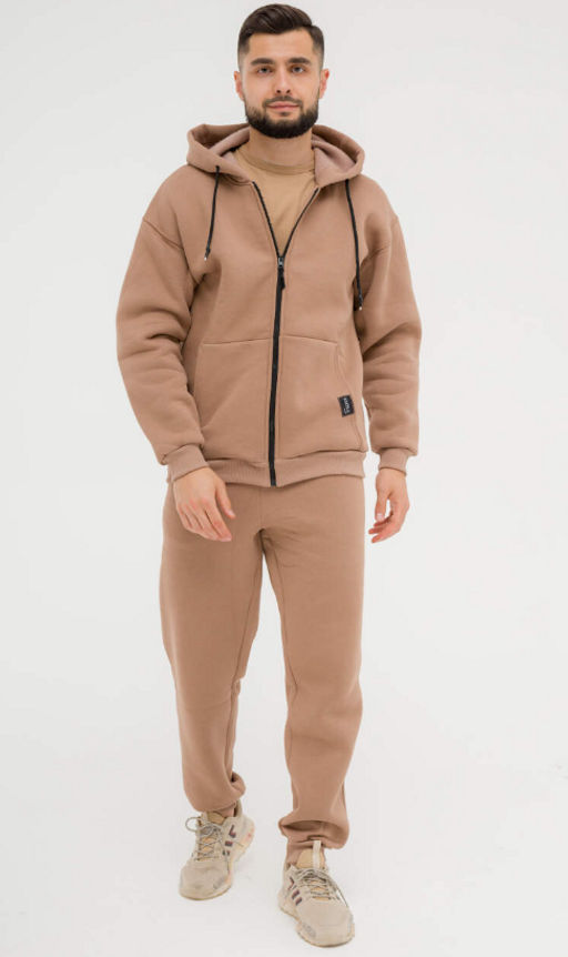 Костюм футер 3-нитка петля с начесом качество пенье , беж - Knitka wear фото 8