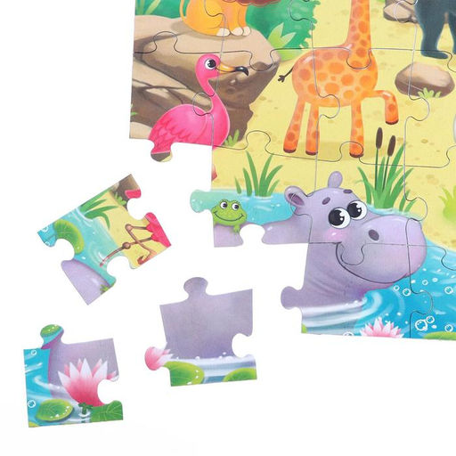 Пазлы Весёлый зоопарк, 35 элементов - Puzzle time фото 3