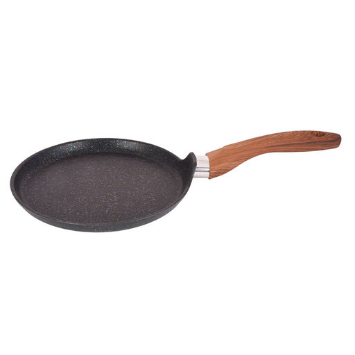 Сковорода блинная алюмин. 220мм с ручкой (АП) "Granit ultra Induction" blue (сбгги222а) (Кукмара)