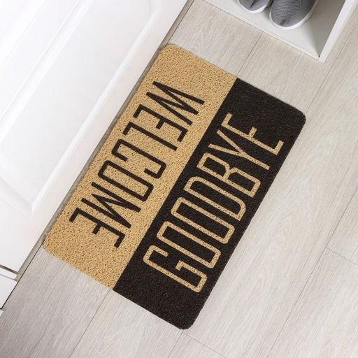 Коврик придверный Доляна «Здравствуйте/До свидания», 40×60 см