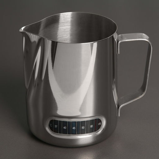 Молочник питчер, 600 мл, с индикатором температуры, нержавеющая сталь, 304 сталь, хромированный - Simaland фото 3