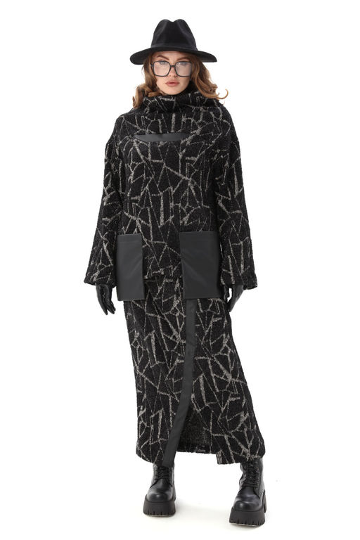 Юбка NIKVA н907-3 черная геометрия  фото 4