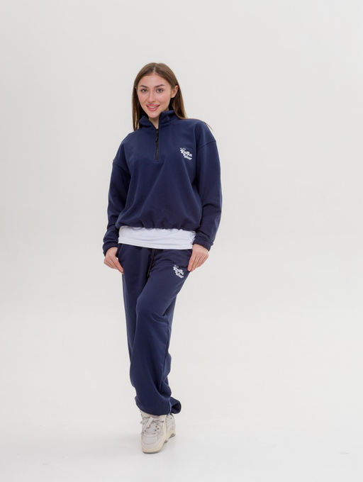 327 Костюм-трансформер с утяжками, темно-синий - Knitka wear фото 13