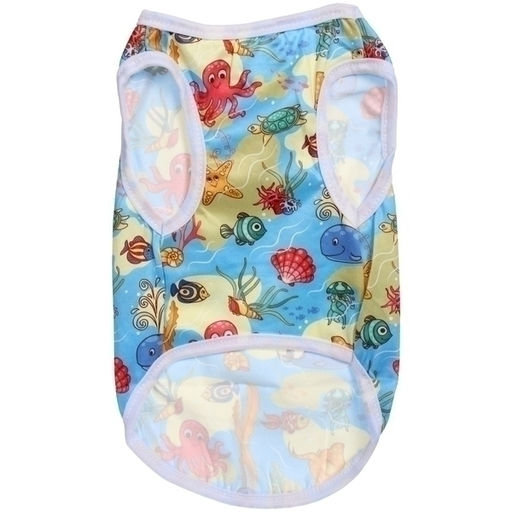 Цена за 2 шт. Майка для кошек и собак мелких пород "БРО на стиле", пляжная вечеринка, размер S (длина спинки 26см, объем груди 32см, от 2 до 4кг)