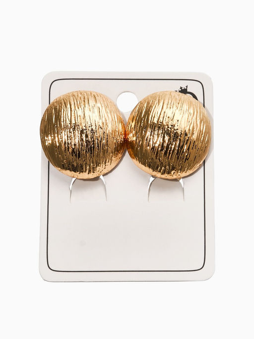 Цена за 2 шт. Клипсы «Полукруг», цвет золото