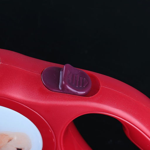 Рулетка с принтом Милашка, 5 м, вес животного до 15 кг, красная - Пижон фото 2