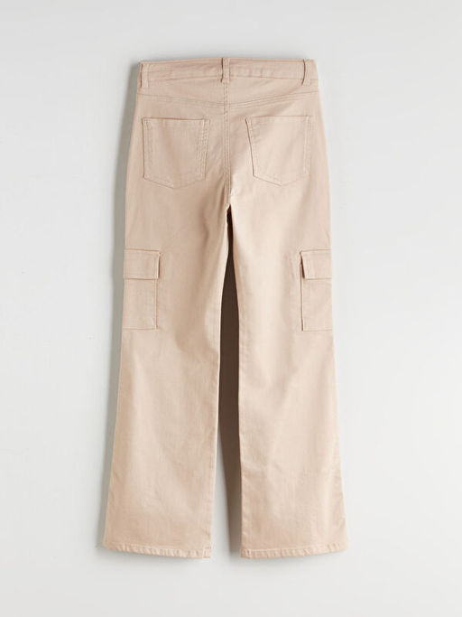 Wideleg K?z ?ocuk Kargo Pantolon