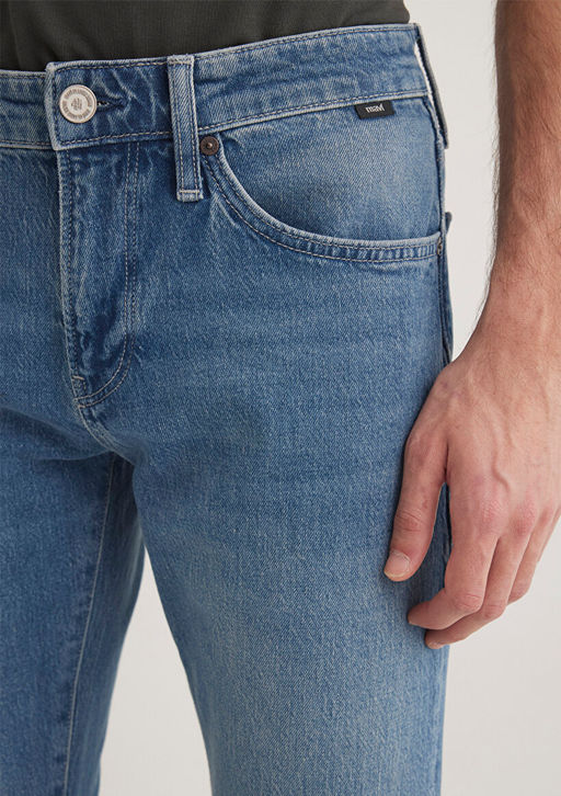 Jake Classic Denim Golgeli Indigo Mavisi Jean Pantolon фото 5