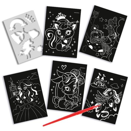 Блокнот-гравюра Замок принцессы, 10 листов, штихель - Школа талантов фото 8