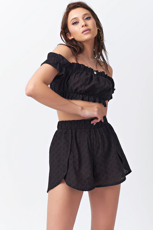 Шорты летние свободные короткие синие - Fly фото 12