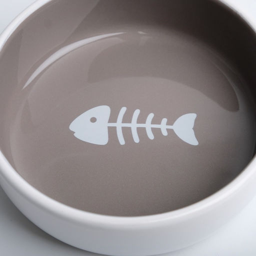 Миска керамическая Рыбные кость 300 мл - 13.413.44 см, тёмно-бежевая/белая - Пижон фото 5