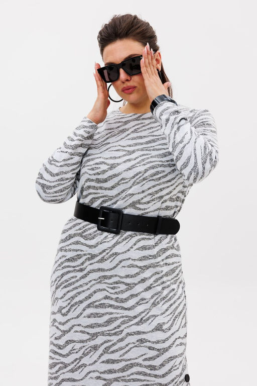 Платье ANELLI 1755 серая магия  фото 2