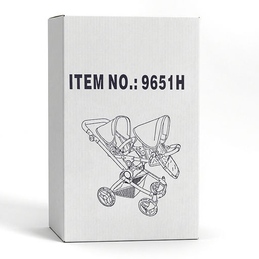 Коляская кукольная металлическая, для двойни, регулируемая посадка