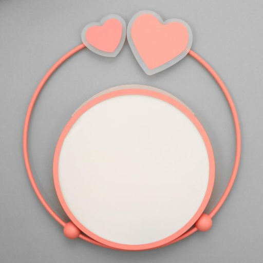 Светильник с ПДУ 1767/3 LED 50 Вт 3000-6000К диммер розовый 48?54?6 см BayerLux