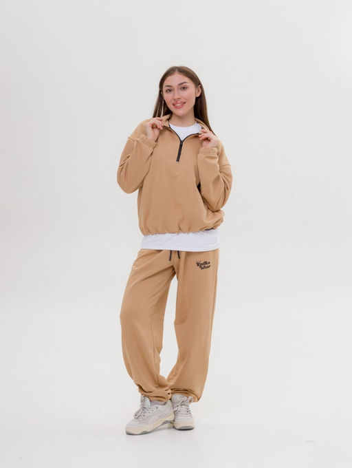 327 Костюм-трансформер с утяжками, беж - Knitka wear фото 11