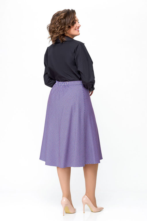 Блуза Swallow 803.2 черный+серебряный узор фото 68