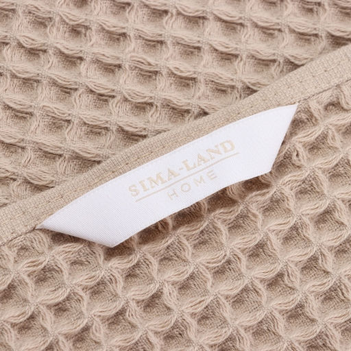 Полотенце вафельное SL HOME: Basic «Саббиа» 90×150 см, хлопок 100%, коричневое