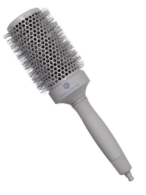 Kristaller Термобрашинг для укладки волос / Ceramic + Ionic TG-X27/53, 53 мм, серый