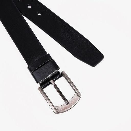 Ремень мужской, ширина 3.5 см, винт, пряжка металл, цвет чёрный - Simaland фото 2