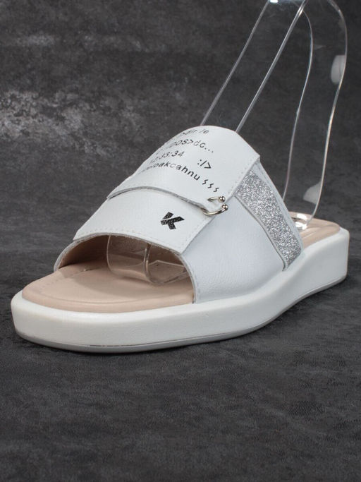 08-PED122-1 WHITE Босоножки женские (натуральная кожа)