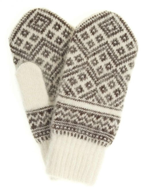 Варежки женские "Ромбики" ПП 3232-3