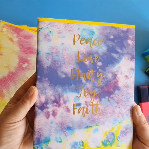 Светоч Тетрадь Тай-дай цветной A5 96 л. на скобе 60 г/кв.м , белизна 100 % 6 шт. клетка SVT_961121_02 яр.розовый-голубой фото 7