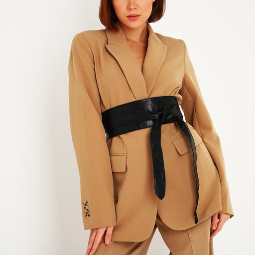 Пояс-кушак, ширина 8.5 см, цвет чёрный - Simaland фото 3