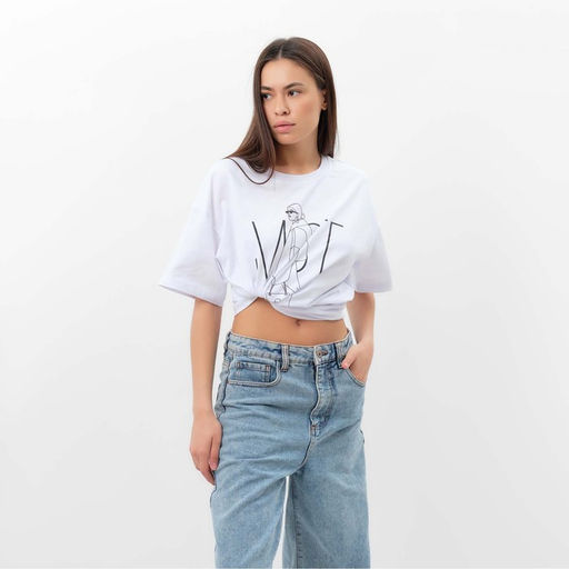 Футболка женская MIST Girl, размер 48-50 (XL), белая