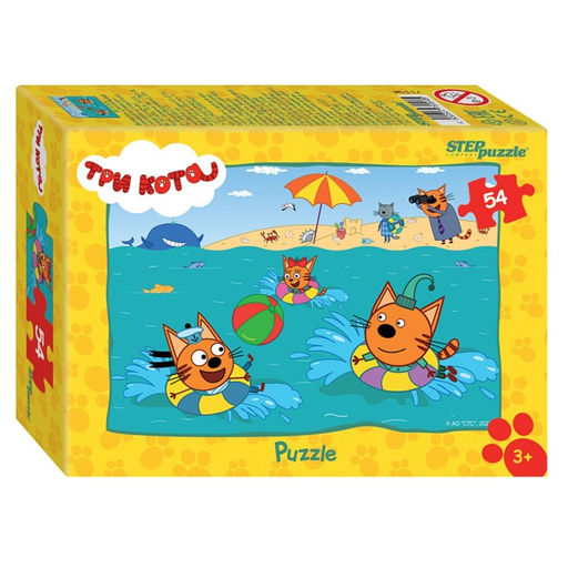 Цена за 20 шт. Пазл «Три кота - 1», МИКС, 54 элемента